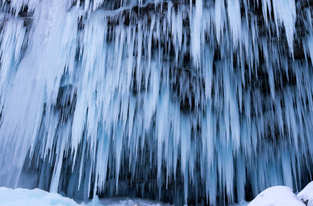 istock Scenic frozen waterfall Pericnik in Slovenia 647254812