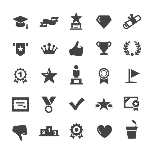 Social Achievement Icons - Smart Series Social Achievement Icons laureate stock illustrations