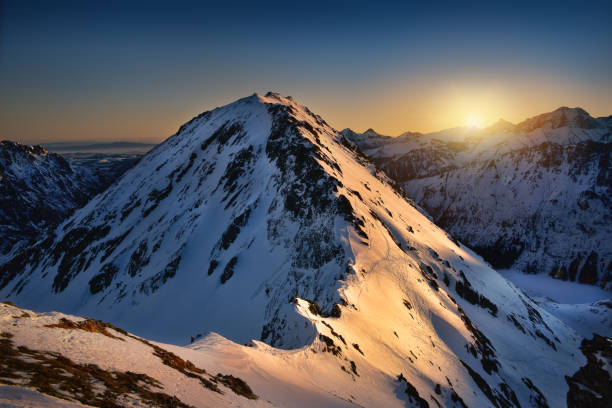 istock Sunrise at Miedziane Peak. High Tatra mountain 647266458