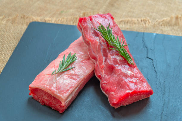 istock Raw lamb loin fillet 647281482