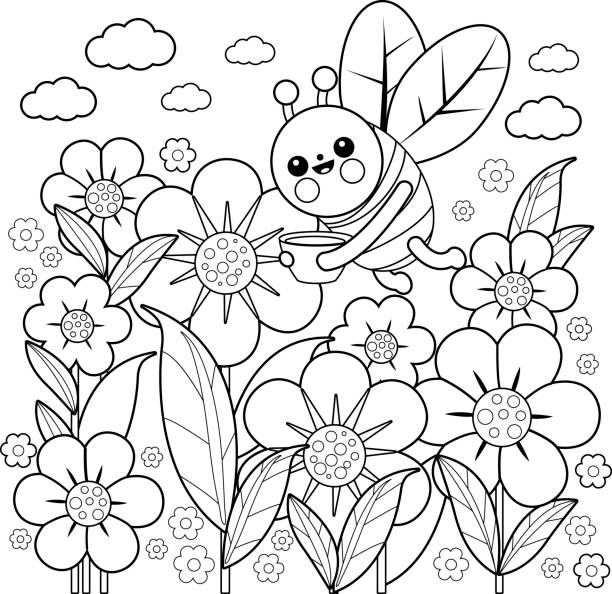 40,600+ Coloring Book Flowers Stock Photos, Pictures & Royalty-Free Images  - Istock | Adult Coloring Book Flowers