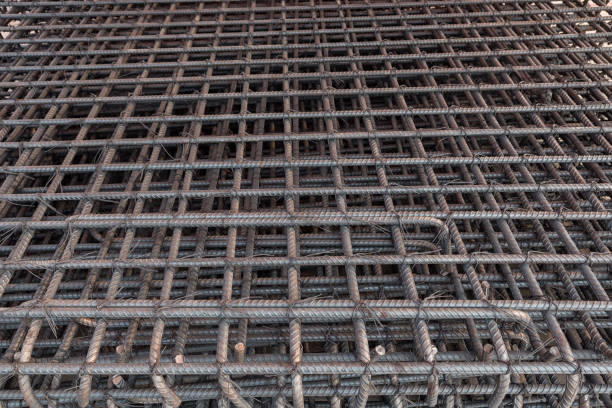 istock Steel rods used in reinforce construction concrete 647288968
