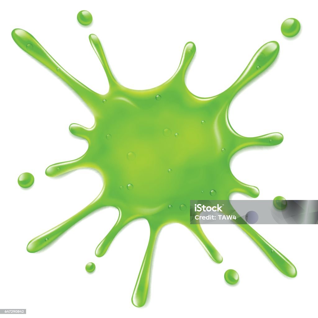 Splattered Slime Vector Splattered Slime Isolated On White Background Vector Art And ...