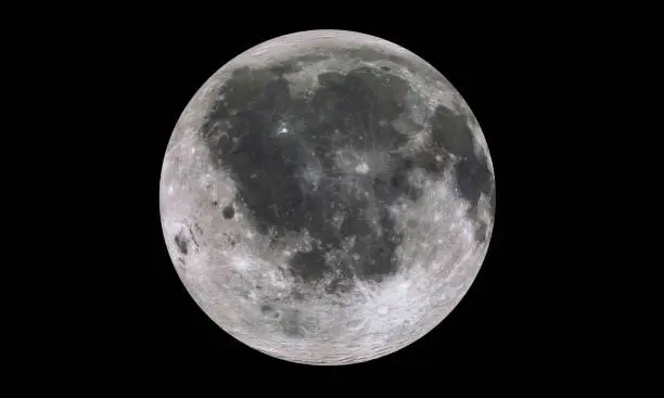 Full moon with the craters and details