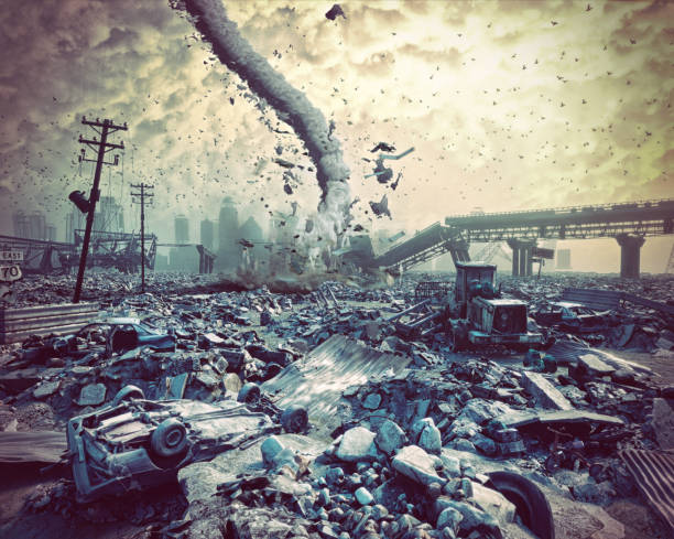 istock ruins of a city and tornado 647297974