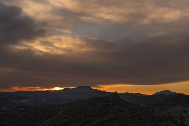 istock Sunset in the mountains of Elche 647321890