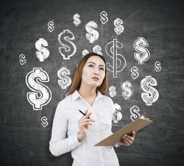 istock Woman thinking about finance 647325480