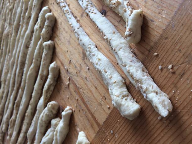 Preparation of handcrafted breadsticks