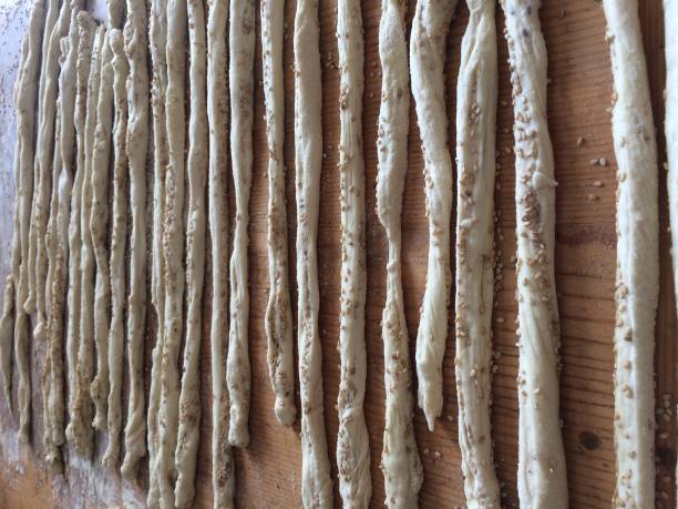 Preparation of handcrafted breadsticks