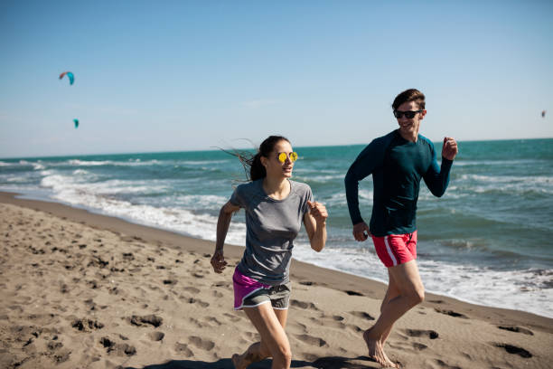 istock Brother and sister doing pre-workout 647344796