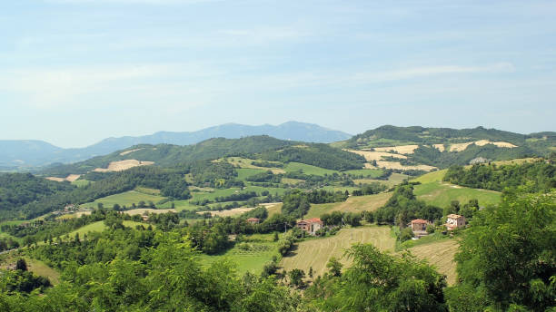 istock Typical standard mountain rural Italian landscape. Sunny summer day 647348912