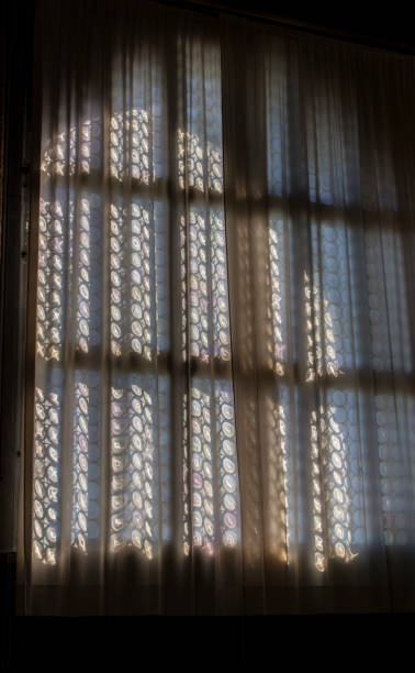 istock Shadow of a stained glass window, Venice, Italy 647354886
