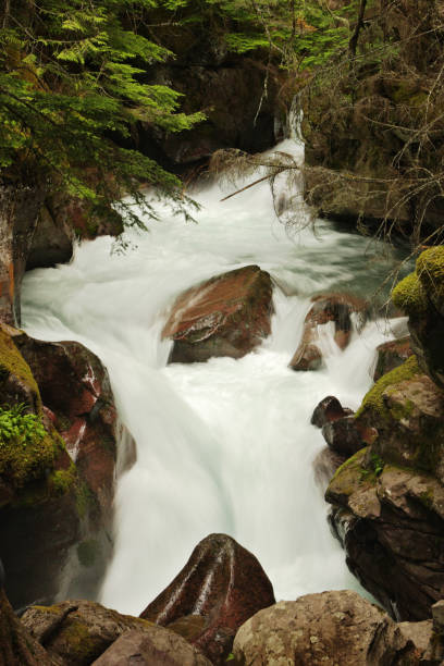 istock Glacial Meltwater Rapid Cascading Waterfall Avalanche Gorge 647357978