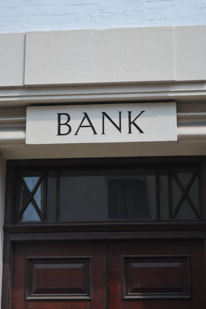 istock Olkd fashioned Bank Door 647361200