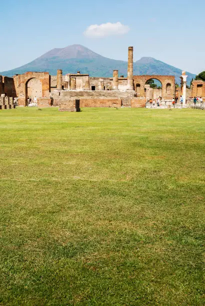 Photo of The famous antique site of Pompeii, near Naples.