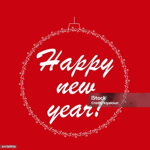 Happy New Year Illustration Stock Illustration - Download Image Now - Abstract, Arts Culture and Entertainment, Banner - Sign
