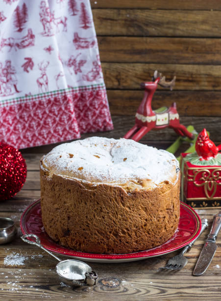 istock Traditional Christmas panettone 647377060