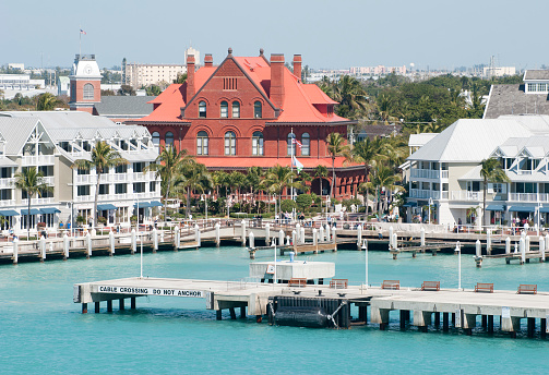 The view of Key West, the southernmost town in the United States (Florida).