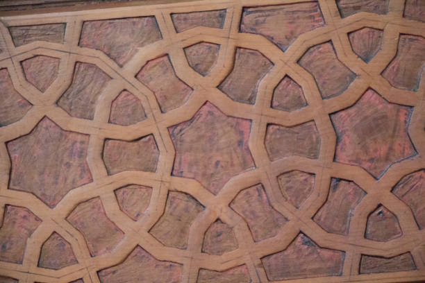 istock Ottoman art in geometric patterns on wood 647388020