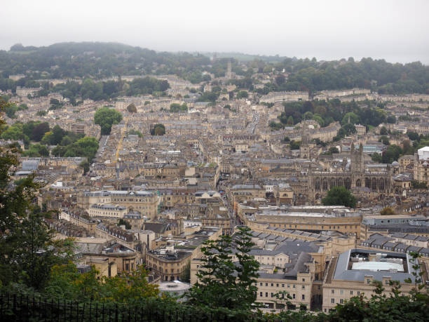 istock Aerial view of Bath 647389642