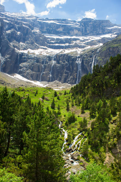 ガヴァルニー、滝ピレネー、 - gavarnie falls ストックフォトと画像