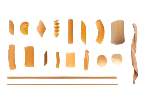istock Traditional Italian pasta isolated over white 647403184