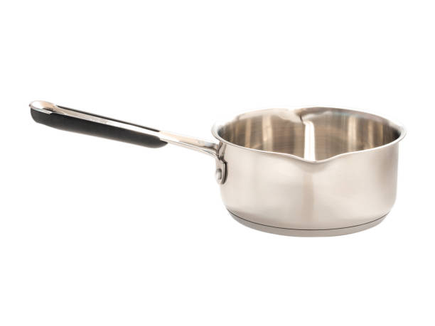istock Close up image of sauce pan isolated 647410248