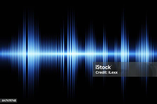 Sound Waveform Stock Photo - Download Image Now - Sound Wave, Noise, Wave - Water