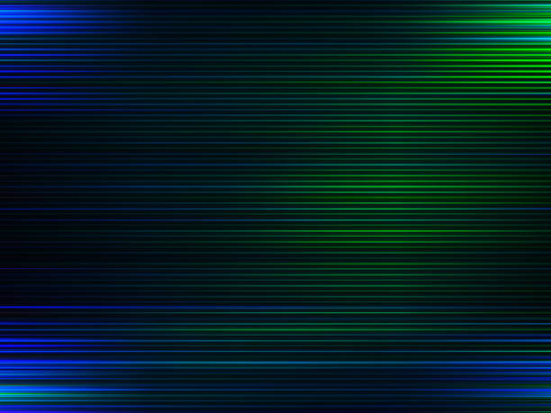 istock Horizontal blue and green lines abstraction background 647419856