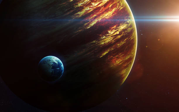 istock Deep space art. Nebulas, planets galaxies and stars in beautiful composition. Awesome for wallpaper and print. Elements of this image furnished by NASA 647421650