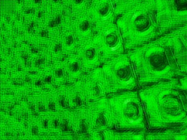 istock Diagonal green bokeh abstract background 647423814