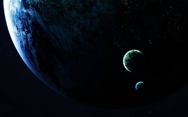 istock Deep space art. Nebulas, planets galaxies and stars in beautiful composition. Awesome for wallpaper and print. Elements of this image furnished by NASA 647423826