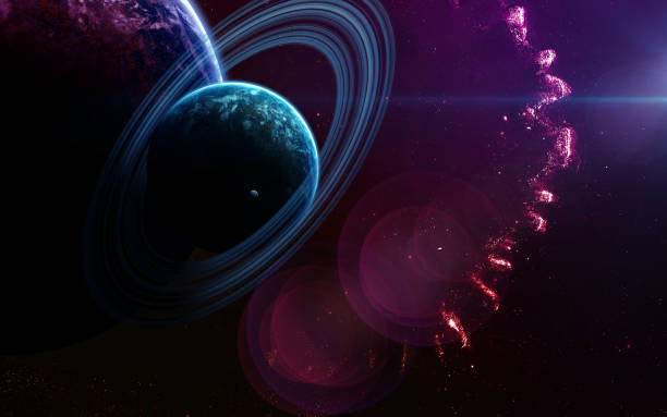 istock Deep space art. Nebulas, planets galaxies and stars in beautiful composition. Awesome for wallpaper and print. Elements of this image furnished by NASA 647423828