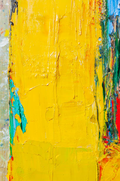 istock Abstract painted red, yellow, green and blue art backgrounds. 647427382