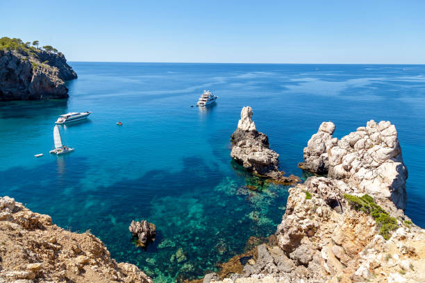 istock Azure bay with crystal clear water 647427666