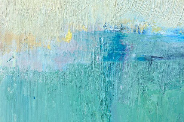 istock Abstract painted yellow green and blue art backgrounds. 647430500