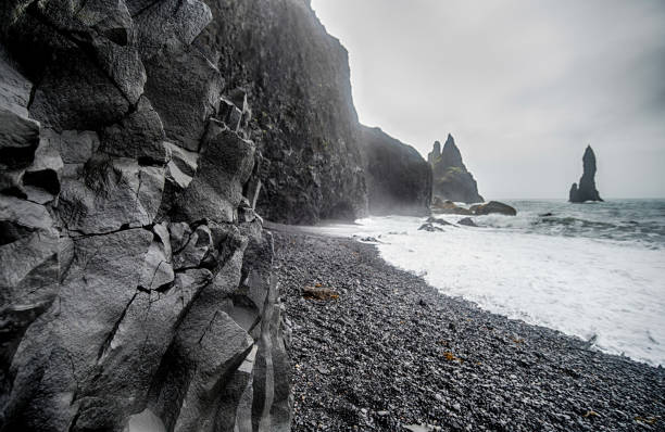 istock Black beach of Reynisfjara 647430892
