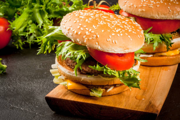 istock Freshly homemade burgers 647431078