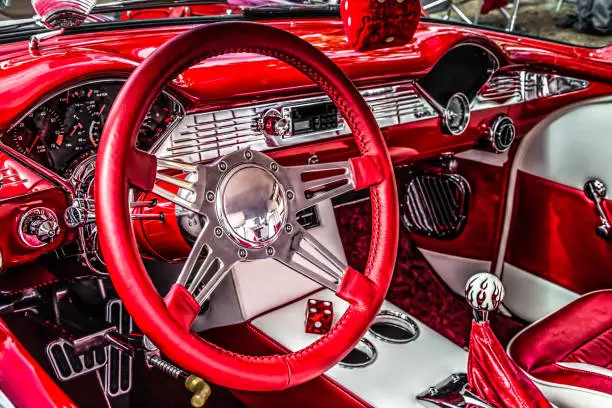 What would the inside of a classic car be without dice in southern California?