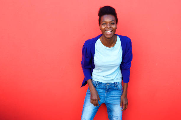 istock Cheerful young african american woman 647437308