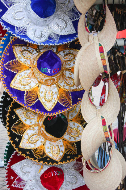 istock Colorful Mexican Sombrero Hats 647438154