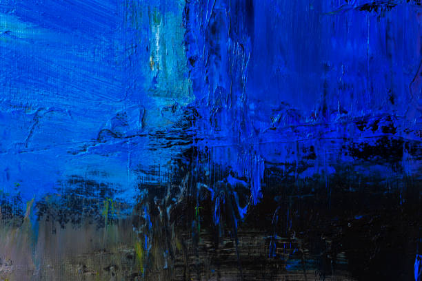 istock Abstract painted green blue and black art backgrounds. 647438668