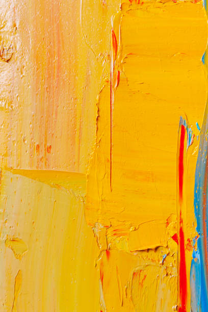 istock Abstract painted red, yellow and blue art backgrounds. 647442234