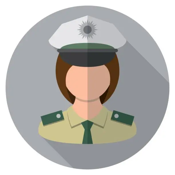 Vector illustration of Police Officer Icon