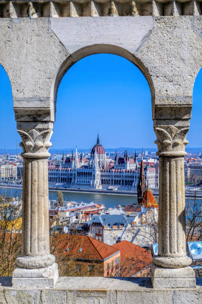 istock Panoramic view of Budapest city in Hungary 647448930