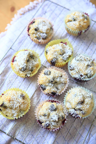istock Freshly-made blueberry muffins 647455760