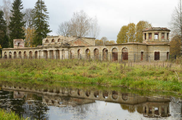 istock The ruins of the old building. 647456488