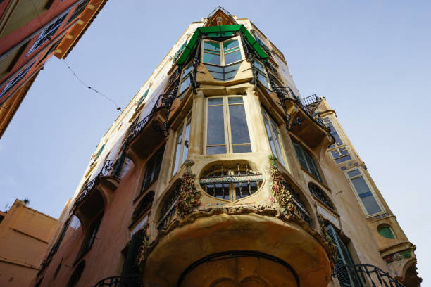 istock Old apartment buildings in a spanish town 647464482