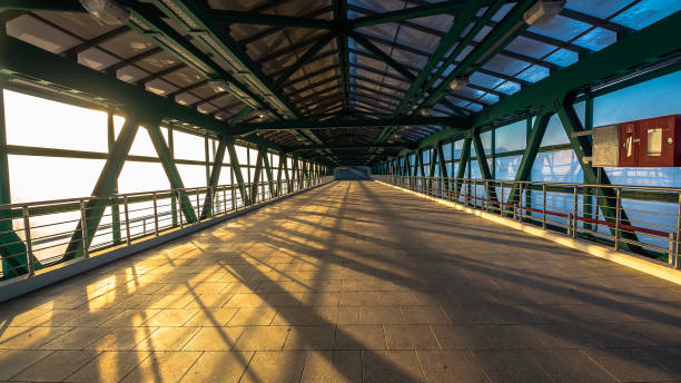 istock steel pedestrian bridge overpasses highway 647476772