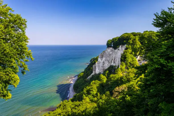 The famous Königsstuhl (king's chair) on the german island Rügen